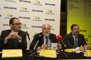 Miguel Arias Cañete en la jornada de ASPLARSEM