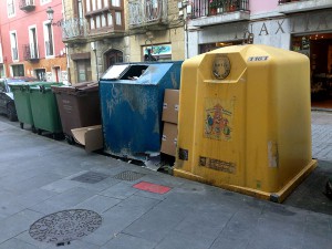 Contenedores de residuos en Azpeitia