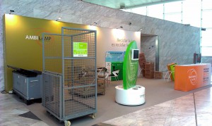 AMBILAMP expuso en su stand sus soluciones para el reciclaje de lámparas y luminarias