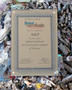 N+P ha recibido el galardón por su actividad en el campo de los combustibles derivados de residuos