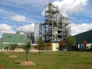 Planta de producción de etanol a partir de biomasa de Abengoa en Salamanca