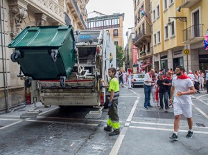 Los Sanfermines 2016 generaron mil toneladas de residuos