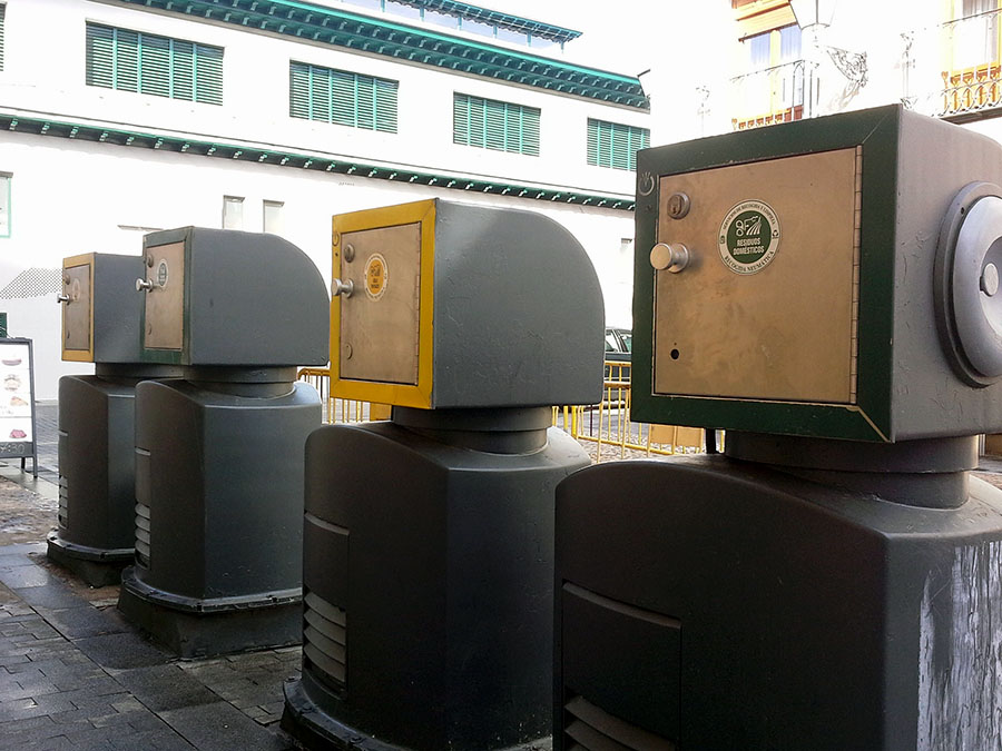 Contenedores de recogida neumática de residuos. Foto: RESIDUOS PROFESIONAL