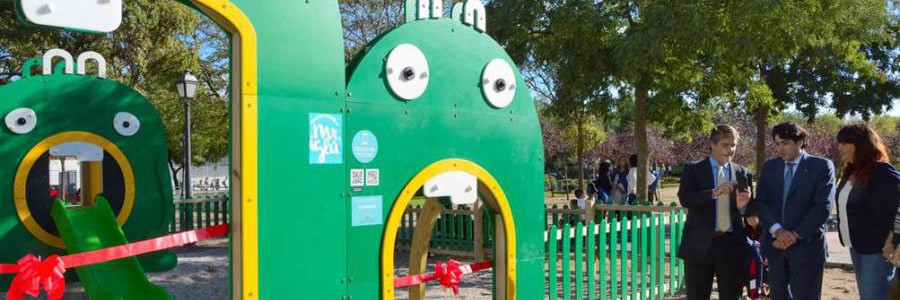 Alcorcón instala el primer parque infantil ambientado en el reciclaje