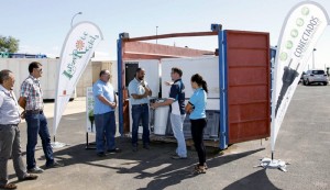Un acto de la campaña Lanzarote Recicla