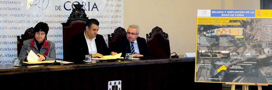 8,4 millones de euros para la ampliación de la EDAR de Coria (Cáceres)