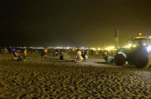 40 t de residuos en la noche de San Juan