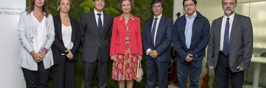 La Reina Doña Sofía preside la primera reunión del proyecto ‘La Música del Reciclaje’