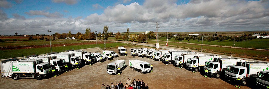 La Diputación de Badajoz renueva la flota de camiones de recogida de residuos
