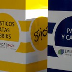 Papeleras de reciclaje en las zonas de juego de los parques de Gijón