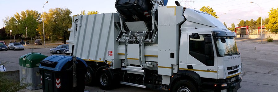 El camión eléctrico de recogida de residuos de FCC, listo para su circulación y uso