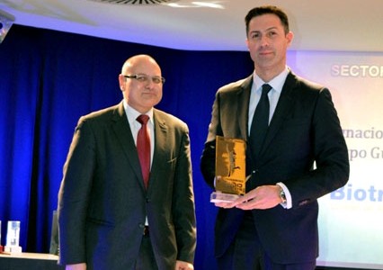 Ignacio Crespo, director general de Biotran, recibe el Premio de Empresario del Año en Castilla y León