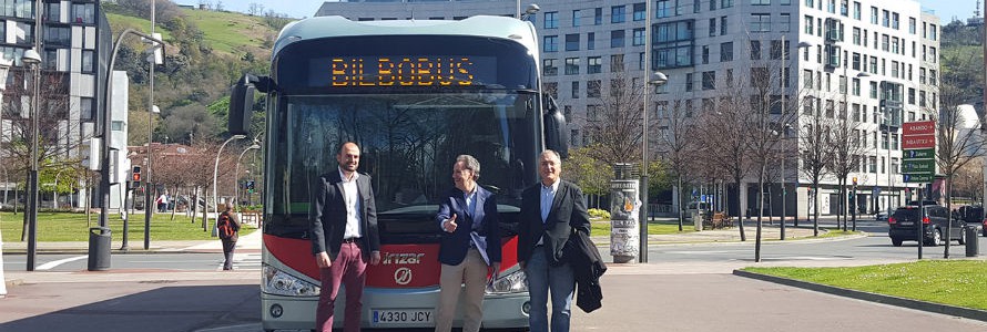 La 8ª Conferencia Europea de Ciudades y Pueblos Sostenibles circulará en Bilbao a bordo del autobús eléctrico de Irizar