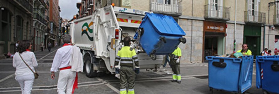 El Casco Antiguo de Pamplona contará por primera vez con recogida separada de residuos en Sanfermines