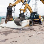 Demostración del proyecto BRIO para el reciclaje de palas de aerogeneradores