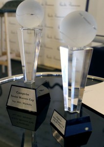 Los trofeos de la Senior Masters Cup serán de vidrio reciclado