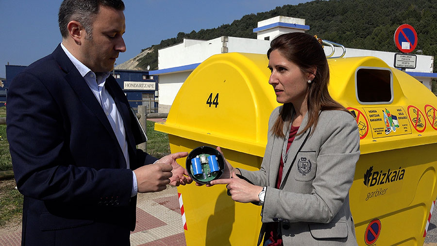 Bizkaia pone en marcha una prueba piloto con sensores en los contenedores de reciclaje