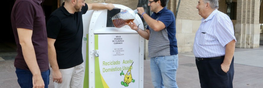 Zaragoza instala 191 nuevos contenedores para aceite doméstico usado