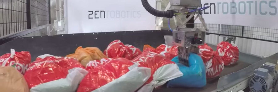 ZenRobotics entra en el mercado de los RSU con un robot que clasifica las bolsas de basura por colores