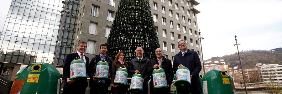 Reciclaje de vidrio contra la pobreza infantil en Bizkaia