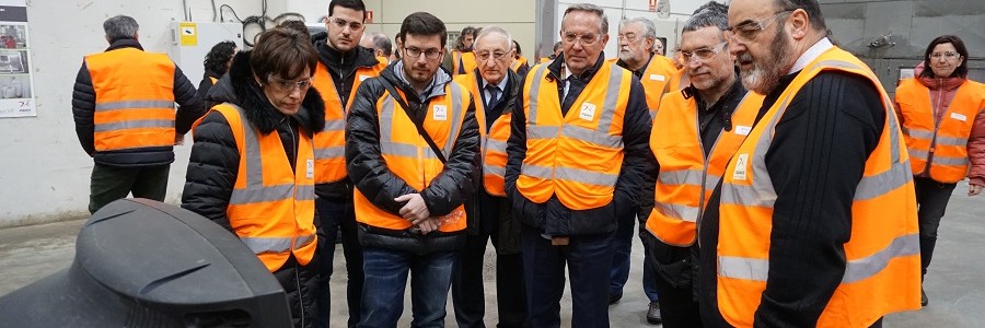 Inaugurada la nueva nave de reciclaje de residuos electrónicos de la planta de Aoiz (Navarra)