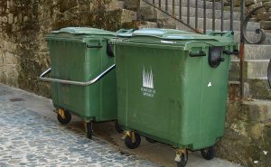 Contenedor en Santiago de Compostela, Galicia