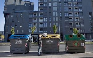 Contenedores de reciclaje en Vitoria