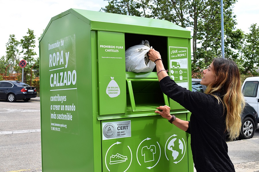 Humana recuperó 8.120 toneladas de ropa en meses