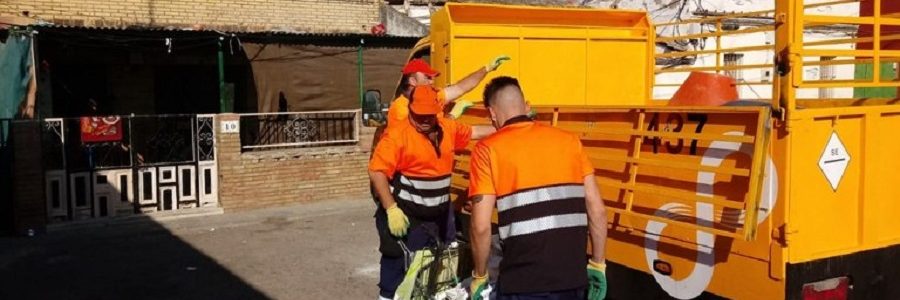 Desmantelados tres puntos ilegales de acopio de chatarra en Sevilla