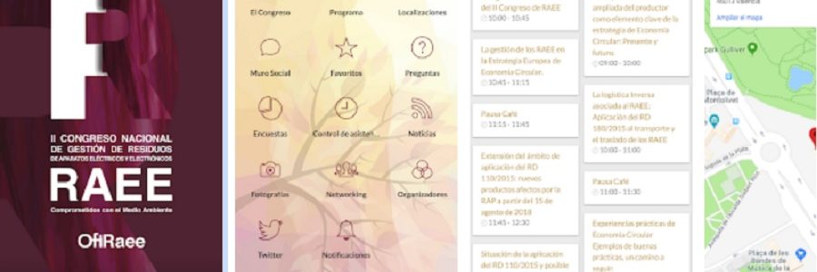 Ya está disponible la App del próximo congreso nacional de gestión de residuos electrónicos