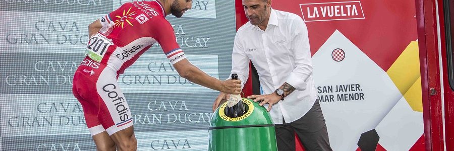Ecovidrio recuperó casi 300 kg de residuos durante La Vuelta a España