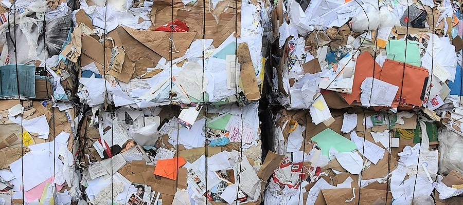 papel para reciclar
