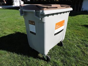 Contenedor de materia orgánica en Madrid