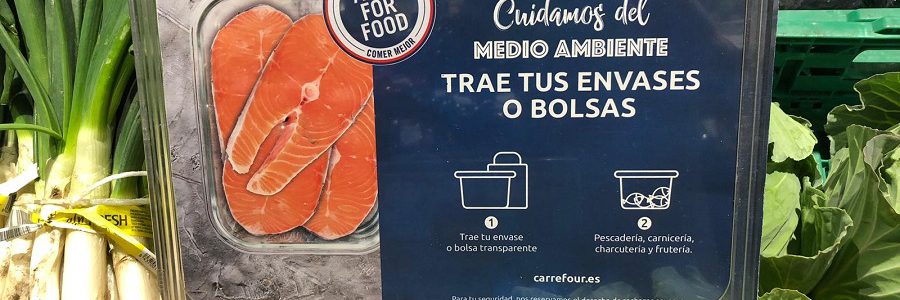 Los clientes de Carrefour podrán usar sus propios envases para reducir el uso de plástico