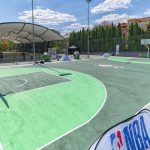 Madrid estrena una pista de baloncesto de vidrio reciclado