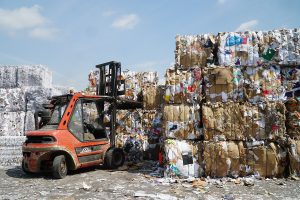 Planta de recuperación y reciclaje de papel y cartón