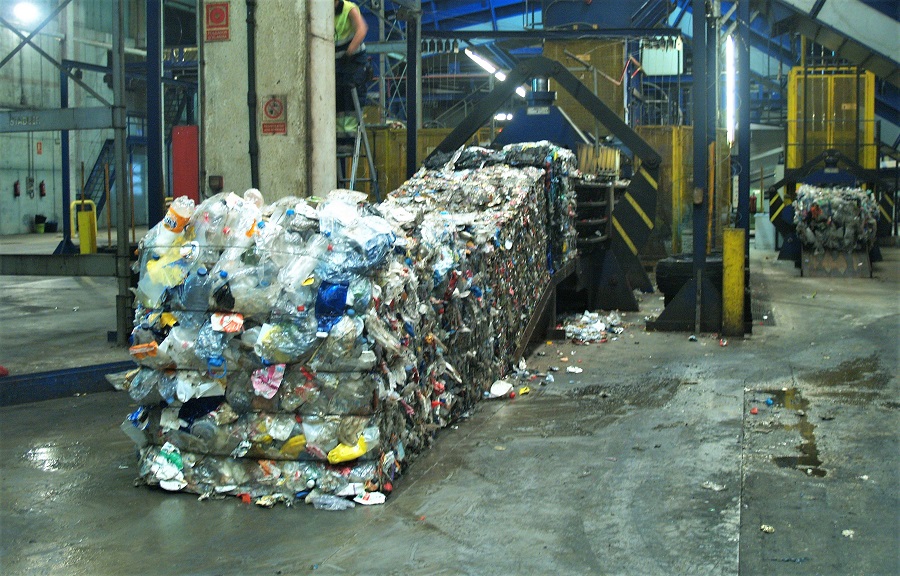 Reciclaje de residuos de plástico