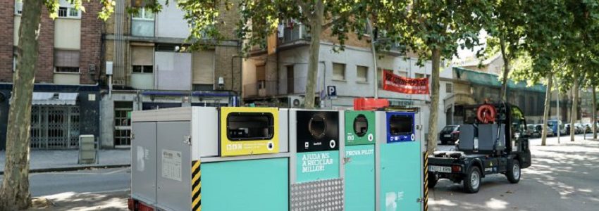 Barcelona ensaya con éxito la recogida selectiva de residuos con contenedores portátiles