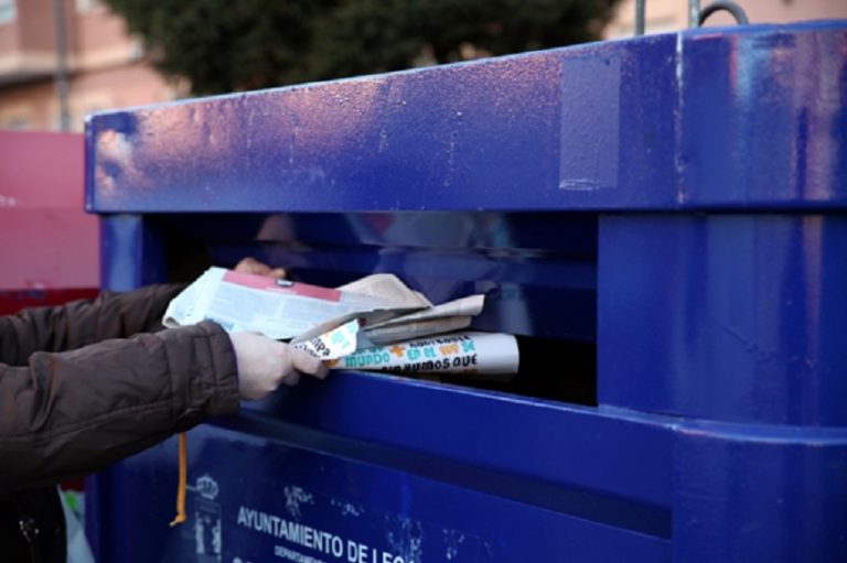 Crece la recogida municipal de papel y cartón en 2018