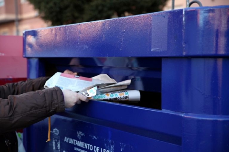Crece la recogida municipal de papel y cartón en 2018