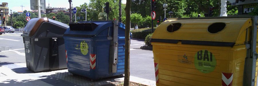Crece la producción de residuos y baja la recogida selectiva en San Sebastián