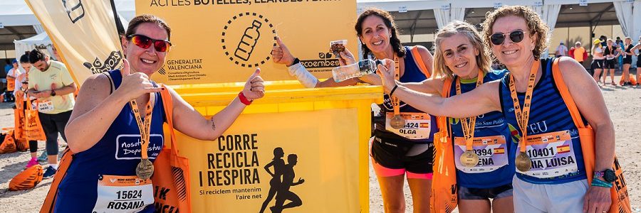 El Medio Maratón de Valencia recuperó para su reciclaje el 99,9% de los envases usados durante la prueba