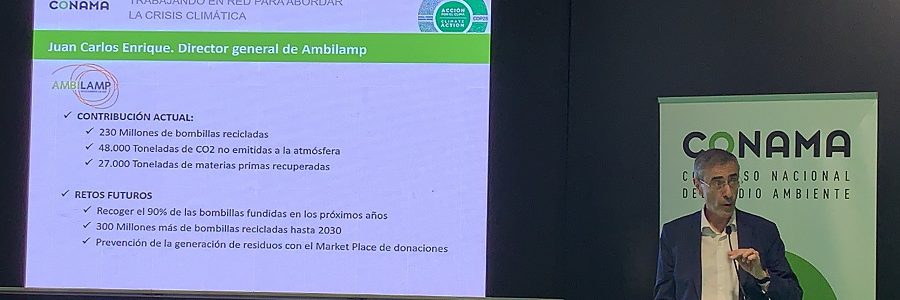 AMBILAMP participa en la Cumbre del Clima aportando su visión sobre la crisis medioambiental