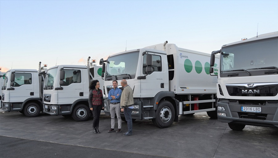 Nuevos camiones recolectores de residuos en La Palma
