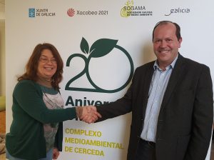 Visita de representantes de APROEMA a la nueva planta de reciclaje de Sogama