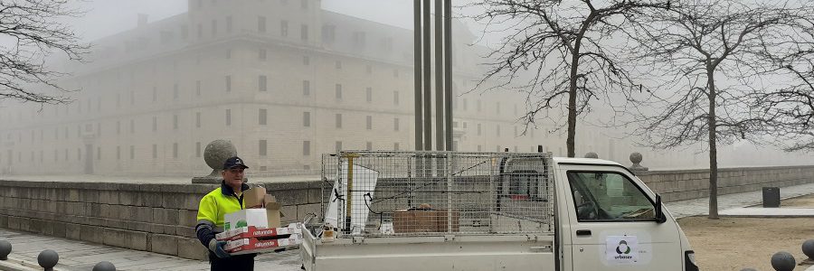 San Lorenzo de El Escorial aumenta más de un 50% el reciclaje de cartón con la recogida puerta a puerta a comercios y grandes generadores