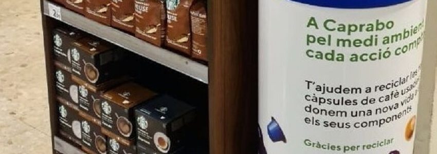 Caprabo instala contenedores para reciclar las cápsulas de café usadas