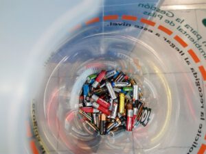 Pilas recuperadas para su reciclaje