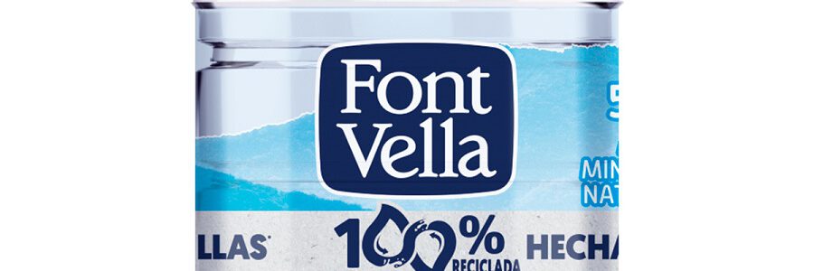 Font Vella lanza una botella fabricada íntegramente con plástico reciclado de otras botellas