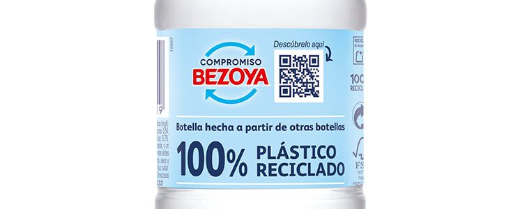 Bezoya fabrica ya el 90% de sus formatos de agua embotellada con plástico 100% reciclado